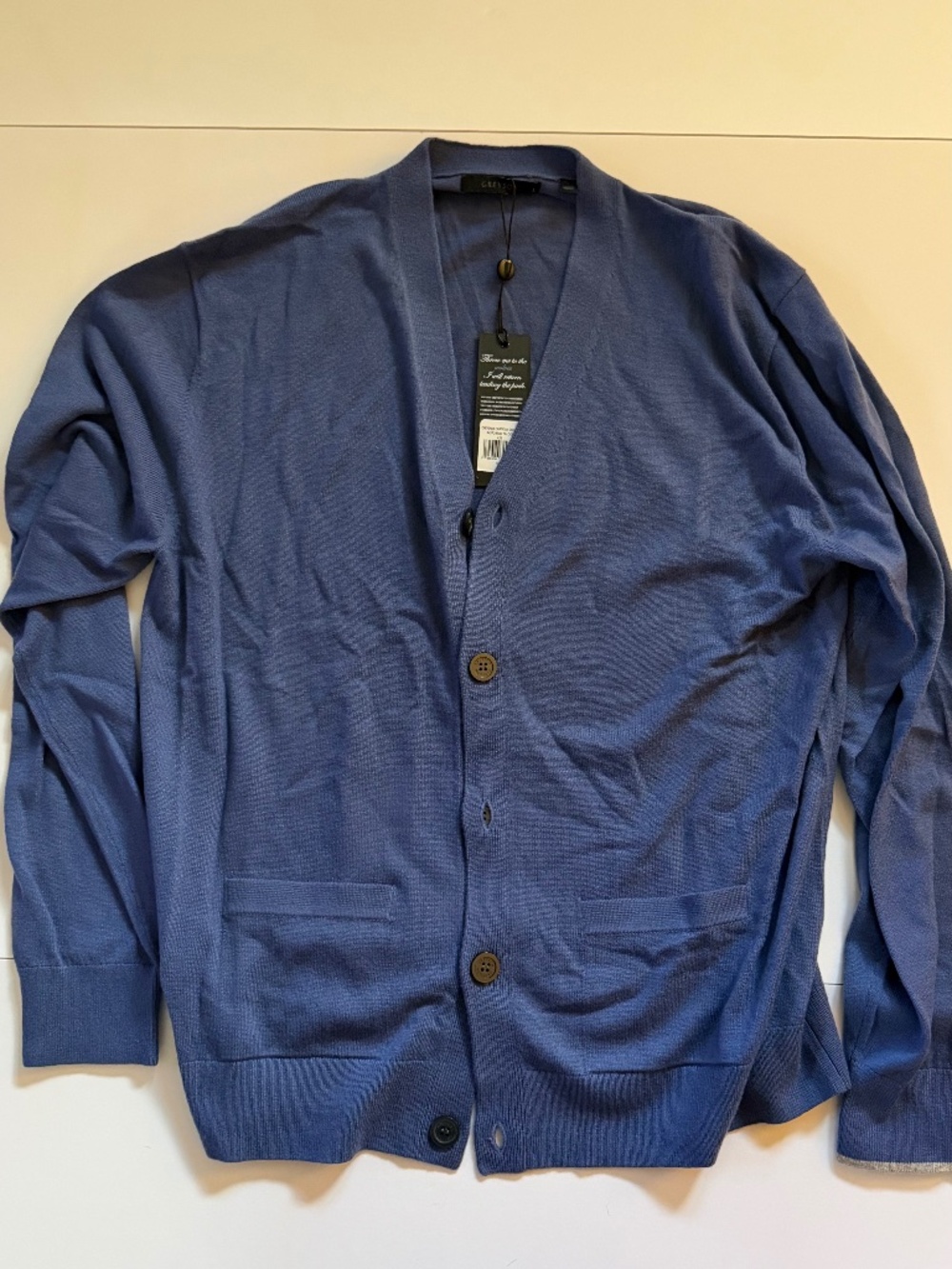 Greyson Cheyenne Cardigan Sweater Men’s Large Falcon Blue NWT